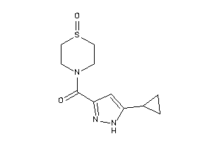 (5-cyclopropyl-1H-pyrazol-3-yl)-(1-keto-1,4-thiazinan-4-yl)methanone