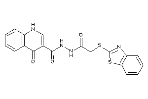 N'-[2-(1,3-benzothiazol-2-ylthio)acetyl]-4-keto-1H-quinoline-3-carbohydrazide