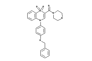[4-(4-benzoxyphenyl)-1,1-diketo-benzo[b][1,4]thiazin-2-yl]-morpholino-methanone