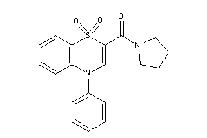 Image of (1,1-diketo-4-phenyl-benzo[b][1,4]thiazin-2-yl)-pyrrolidino-methanone