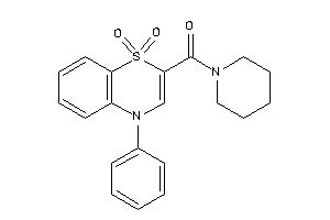 (1,1-diketo-4-phenyl-benzo[b][1,4]thiazin-2-yl)-piperidino-methanone