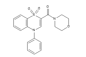 Image of (1,1-diketo-4-phenyl-benzo[b][1,4]thiazin-2-yl)-morpholino-methanone