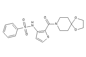 N-[2-(1,4-dioxa-8-azaspiro[4.5]decane-8-carbonyl)-3-thienyl]benzenesulfonamide