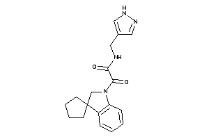 Image of 2-keto-N-(1H-pyrazol-4-ylmethyl)-2-spiro[cyclopentane-1,3'-indoline]-1'-yl-acetamide