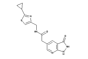 N-[(2-cyclopropylthiazol-4-yl)methyl]-2-(3-keto-1,2-dihydropyrazolo[3,4-b]pyridin-5-yl)acetamide