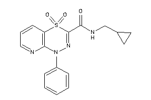 Image of N-(cyclopropylmethyl)-4,4-diketo-1-phenyl-pyrido[2,3-e][1,3,4]thiadiazine-3-carboxamide