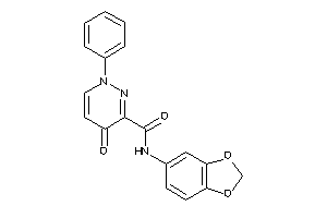 N-(1,3-benzodioxol-5-yl)-4-keto-1-phenyl-pyridazine-3-carboxamide