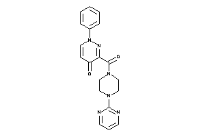 1-phenyl-3-[4-(2-pyrimidyl)piperazine-1-carbonyl]pyridazin-4-one