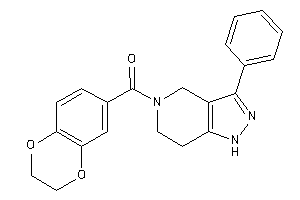 Image of 2,3-dihydro-1,4-benzodioxin-6-yl-(3-phenyl-1,4,6,7-tetrahydropyrazolo[4,3-c]pyridin-5-yl)methanone