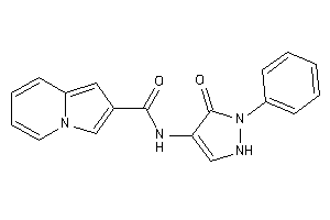 N-(5-keto-1-phenyl-3-pyrazolin-4-yl)indolizine-2-carboxamide