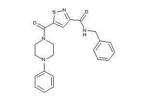 N-benzyl-5-(4-phenylpiperazine-1-carbonyl)isothiazole-3-carboxamide