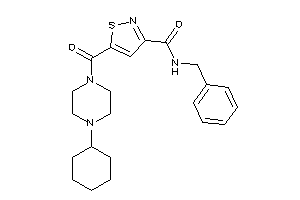 N-benzyl-5-(4-cyclohexylpiperazine-1-carbonyl)isothiazole-3-carboxamide