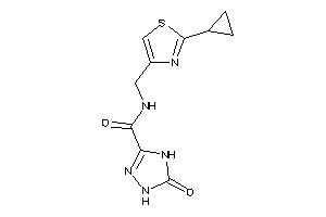 N-[(2-cyclopropylthiazol-4-yl)methyl]-5-keto-1,4-dihydro-1,2,4-triazole-3-carboxamide