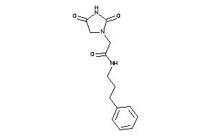 Image of 2-(2,4-diketoimidazolidin-1-yl)-N-(3-phenylpropyl)acetamide