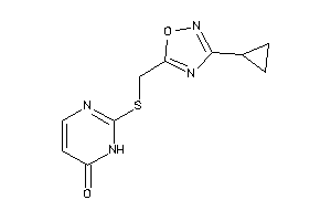 2-[(3-cyclopropyl-1,2,4-oxadiazol-5-yl)methylthio]-1H-pyrimidin-6-one