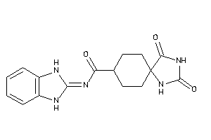 N-(1,3-dihydrobenzimidazol-2-ylidene)-1,3-diketo-2,4-diazaspiro[4.5]decane-8-carboxamide