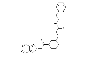 3-[1-[2-(benzotriazol-2-yl)acetyl]-3-piperidyl]-N-[2-(2-pyridyl)ethyl]propionamide