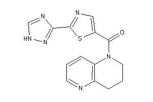 3,4-dihydro-2H-1,5-naphthyridin-1-yl-[2-(1H-1,2,4-triazol-3-yl)thiazol-5-yl]methanone