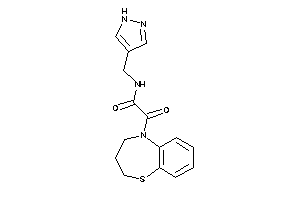 2-(3,4-dihydro-2H-1,5-benzothiazepin-5-yl)-2-keto-N-(1H-pyrazol-4-ylmethyl)acetamide