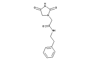 Image of 2-(2,4-diketoimidazolidin-1-yl)-N-phenethyl-acetamide
