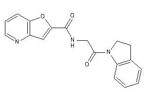 N-(2-indolin-1-yl-2-keto-ethyl)furo[3,2-b]pyridine-2-carboxamide