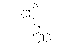 2-(4-cyclopropyl-1,2,4-triazol-3-yl)ethyl-(1H-pyrazolo[3,4-d]pyrimidin-4-yl)amine