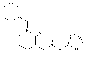 1-(cyclohexylmethyl)-3-[(2-furfurylamino)methyl]-2-piperidone