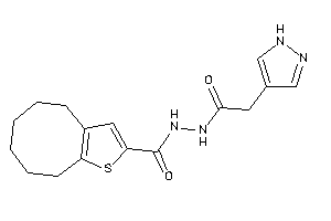 N'-[2-(1H-pyrazol-4-yl)acetyl]-4,5,6,7,8,9-hexahydrocycloocta[b]thiophene-2-carbohydrazide