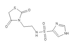 Image of N-[2-(2,4-diketothiazolidin-3-yl)ethyl]-1H-imidazole-4-sulfonamide