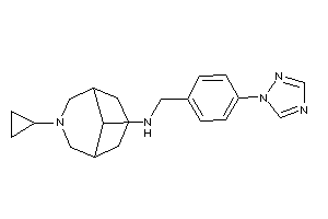 Image of (3-cyclopropyl-3-azabicyclo[3.3.1]nonan-9-yl)-[4-(1,2,4-triazol-1-yl)benzyl]amine