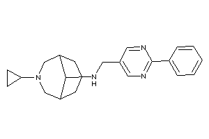 (3-cyclopropyl-3-azabicyclo[3.3.1]nonan-9-yl)-[(2-phenylpyrimidin-5-yl)methyl]amine