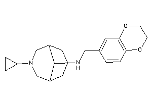 (3-cyclopropyl-3-azabicyclo[3.3.1]nonan-9-yl)-(2,3-dihydro-1,4-benzodioxin-6-ylmethyl)amine