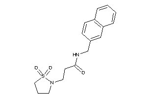 Image of 3-(1,1-diketo-1,2-thiazolidin-2-yl)-N-(2-naphthylmethyl)propionamide