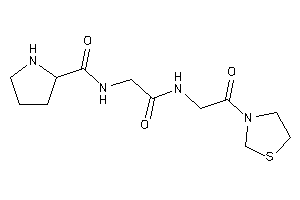 N-[2-keto-2-[(2-keto-2-thiazolidin-3-yl-ethyl)amino]ethyl]pyrrolidine-2-carboxamide