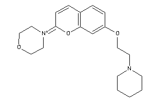 Image of 4-[7-(2-piperidinoethoxy)chromen-2-ylidene]morpholin-4-ium