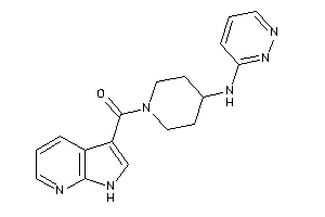 [4-(pyridazin-3-ylamino)piperidino]-(1H-pyrrolo[2,3-b]pyridin-3-yl)methanone