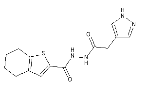 N'-[2-(1H-pyrazol-4-yl)acetyl]-4,5,6,7-tetrahydrobenzothiophene-2-carbohydrazide