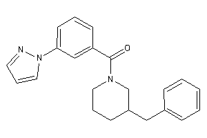 (3-benzylpiperidino)-(3-pyrazol-1-ylphenyl)methanone