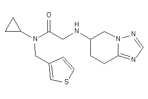 N-cyclopropyl-2-(5,6,7,8-tetrahydro-[1,2,4]triazolo[1,5-a]pyridin-6-ylamino)-N-(3-thenyl)acetamide