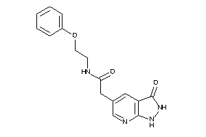 2-(3-keto-1,2-dihydropyrazolo[3,4-b]pyridin-5-yl)-N-(2-phenoxyethyl)acetamide