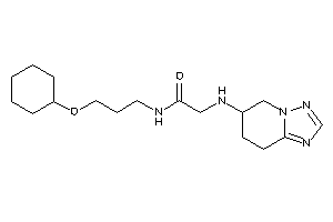 N-[3-(cyclohexoxy)propyl]-2-(5,6,7,8-tetrahydro-[1,2,4]triazolo[1,5-a]pyridin-6-ylamino)acetamide