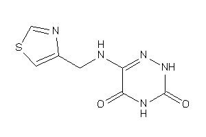 6-(thiazol-4-ylmethylamino)-2H-1,2,4-triazine-3,5-quinone