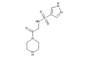 N-(2-keto-2-piperazino-ethyl)-1H-pyrazole-4-sulfonamide