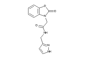 2-(2-keto-1,3-benzoxazol-3-yl)-N-(1H-pyrazol-3-ylmethyl)acetamide