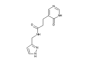 3-(6-keto-1H-pyrimidin-5-yl)-N-(1H-pyrazol-3-ylmethyl)propionamide