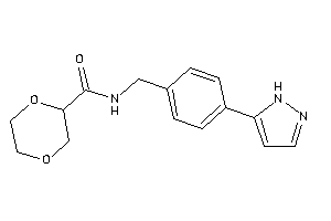 N-[4-(1H-pyrazol-5-yl)benzyl]-1,4-dioxane-2-carboxamide