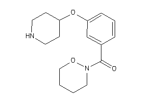 Oxazinan-2-yl-[3-(4-piperidyloxy)phenyl]methanone