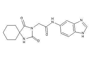 N-(1H-benzimidazol-5-yl)-2-(2,4-diketo-1,3-diazaspiro[4.5]decan-3-yl)acetamide