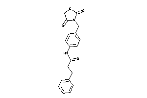 N-[4-[(2,4-diketothiazolidin-3-yl)methyl]phenyl]-3-phenyl-propionamide