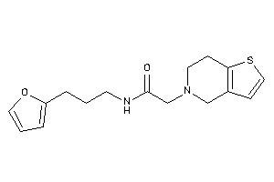 2-(6,7-dihydro-4H-thieno[3,2-c]pyridin-5-yl)-N-[3-(2-furyl)propyl]acetamide